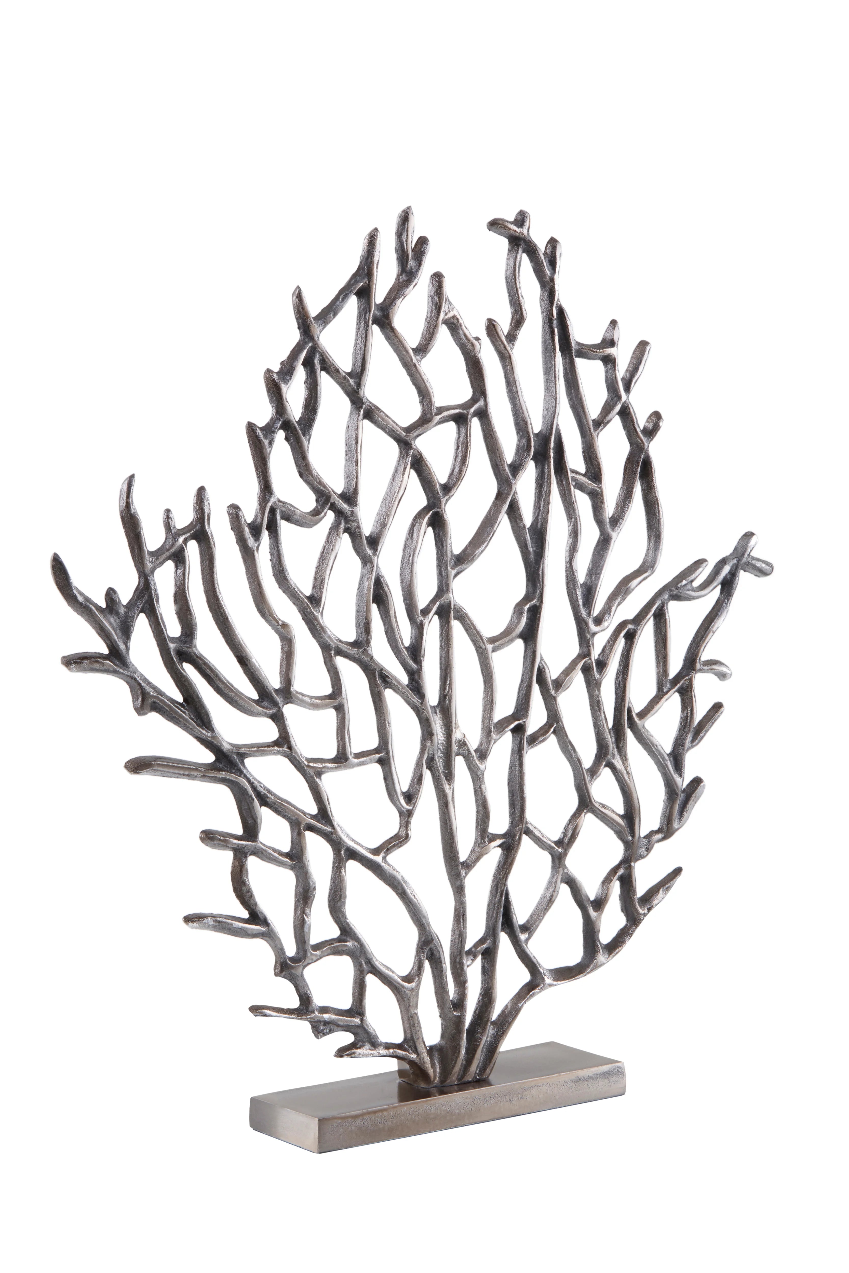 Addison Black Nickel Finish Coral Sculpture | Small